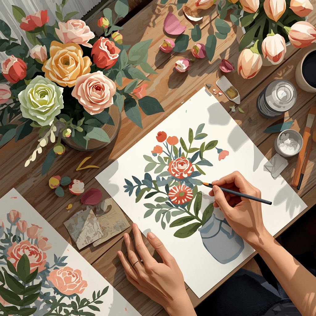 Floral design process