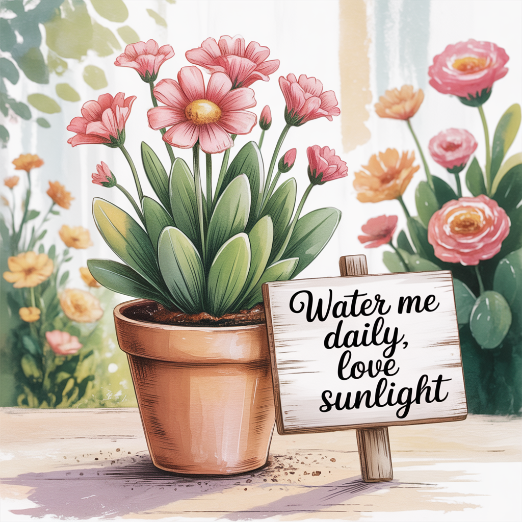 Floral care instructions